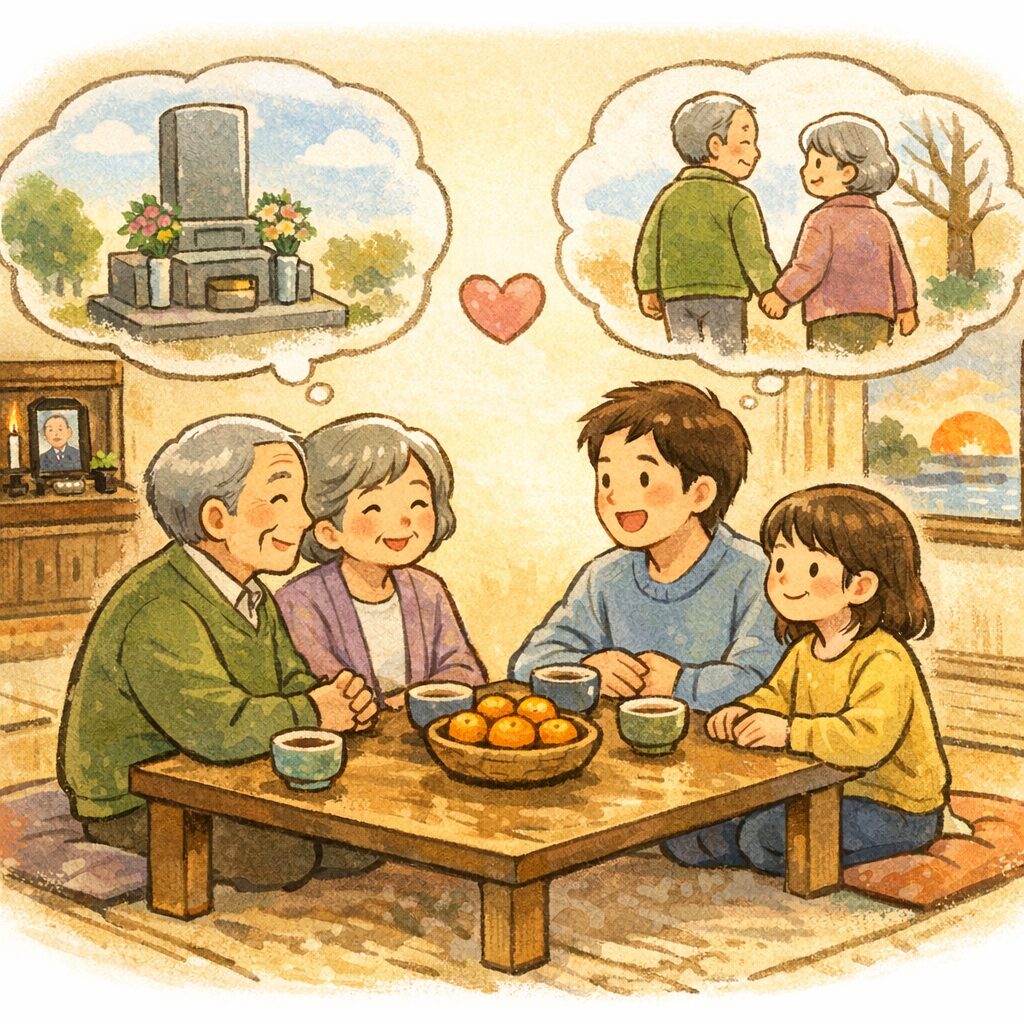 家族でお墓の話し合い